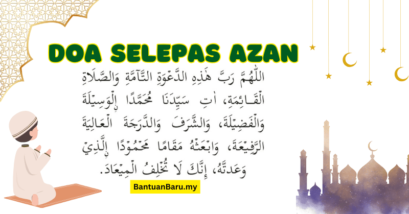 doa selepas azan