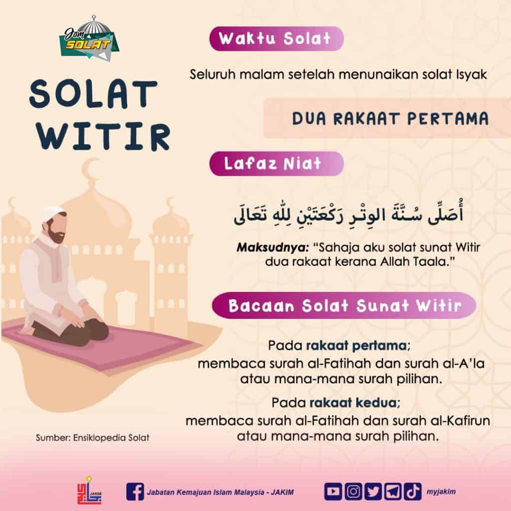 Cara solat witir