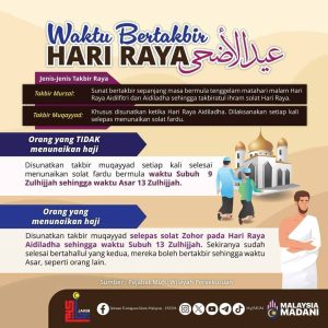 takbir raya waktu