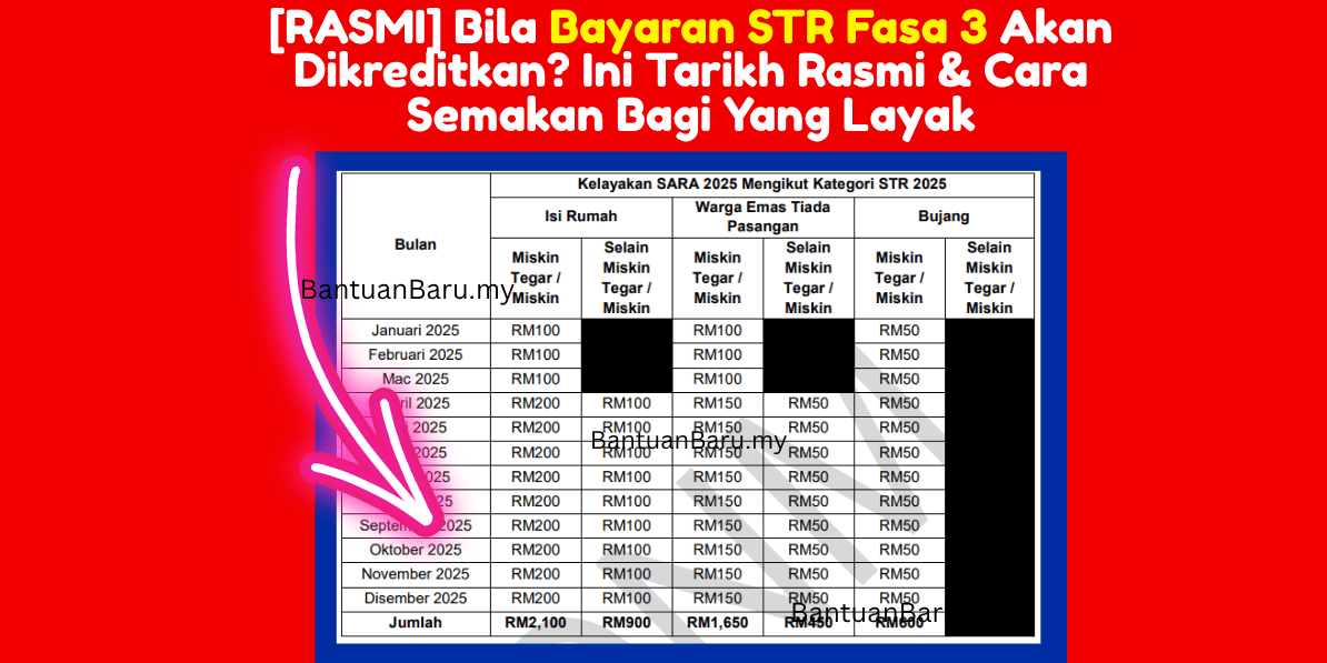 Bila STR Fasa 3 Masuk