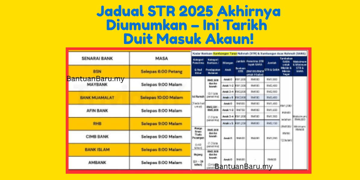 Jadual STR 2025