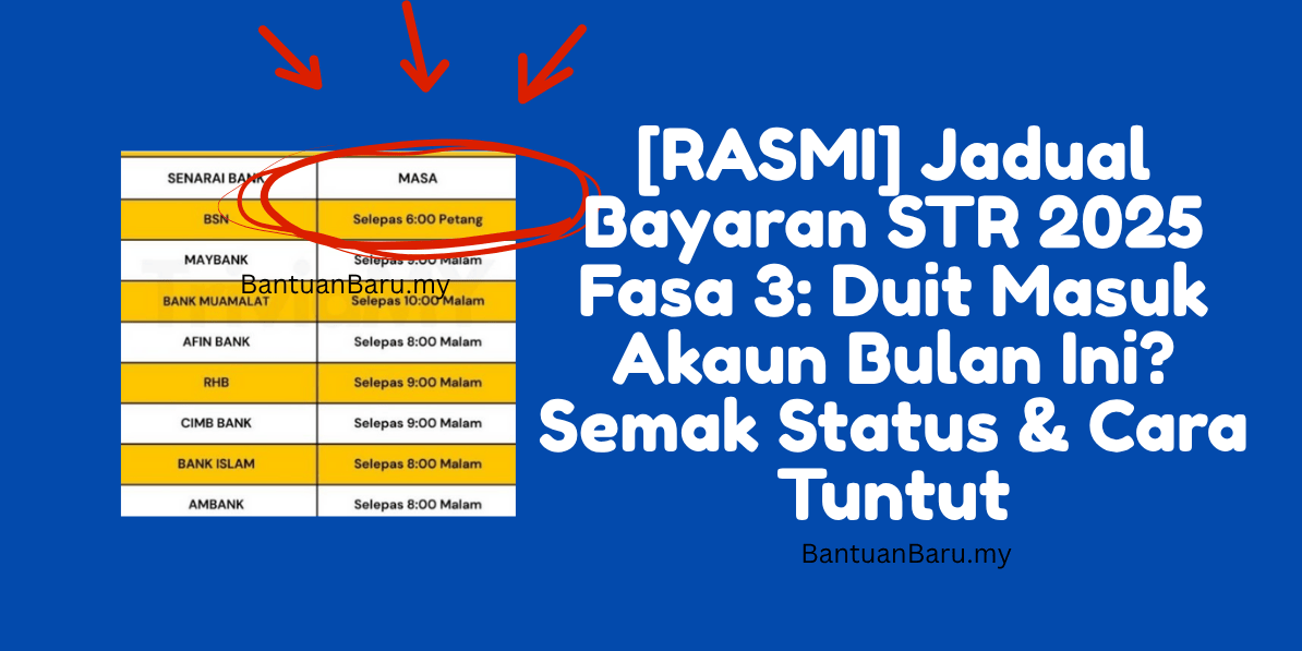 Jadual str fasa 3