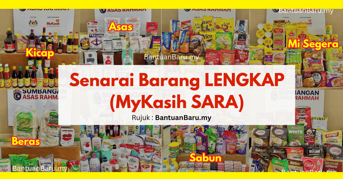 Senarai Barang MyKasih