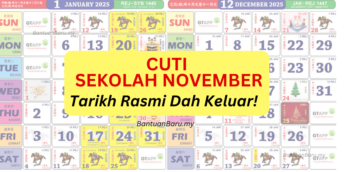 CUTI SEKOLAH NOVEMBER