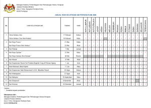 jadual hari kelepasan am cuti