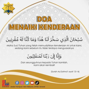 doa naik kereta