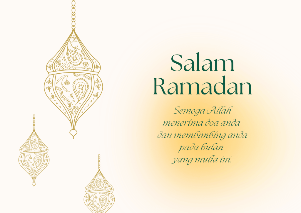 Poster ucapan ramadan kareem